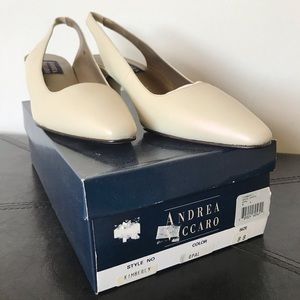 Vintage Opal sling back low heels - Kimberly style